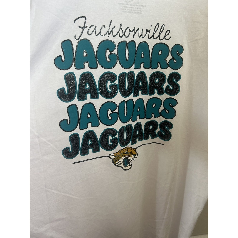Jacksonville Jaguar's NFL Team Apparel XXL Women's Tee Short Sleeve Football NEW